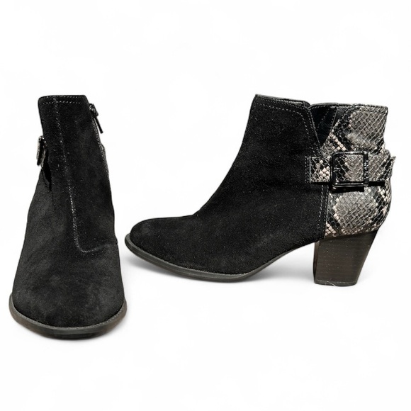 Vionic Shoes - Vionic Naomi Suede Leather Black Water-Resistant Boots Women’s 7